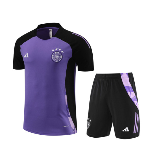 24/25 germany kids short -sleeved training suit Purple;