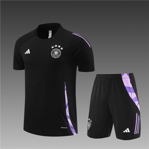 24/25 Germany short -sleeved training suit black