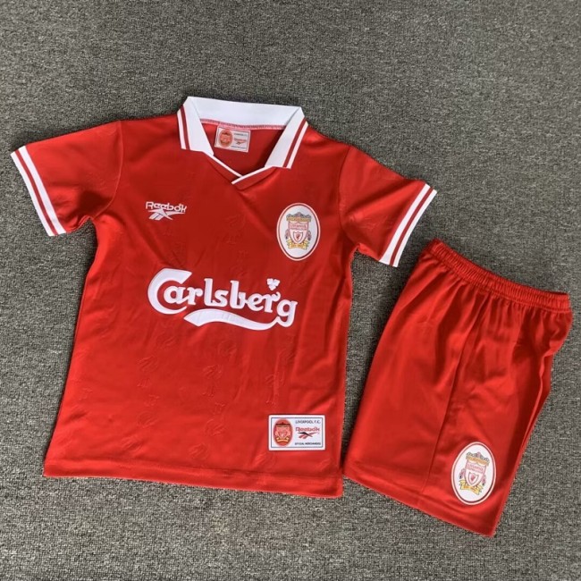 Retro 96/97 liverpool home kids kit