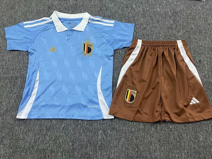 24/25 Belgium away kids kit football Jersey