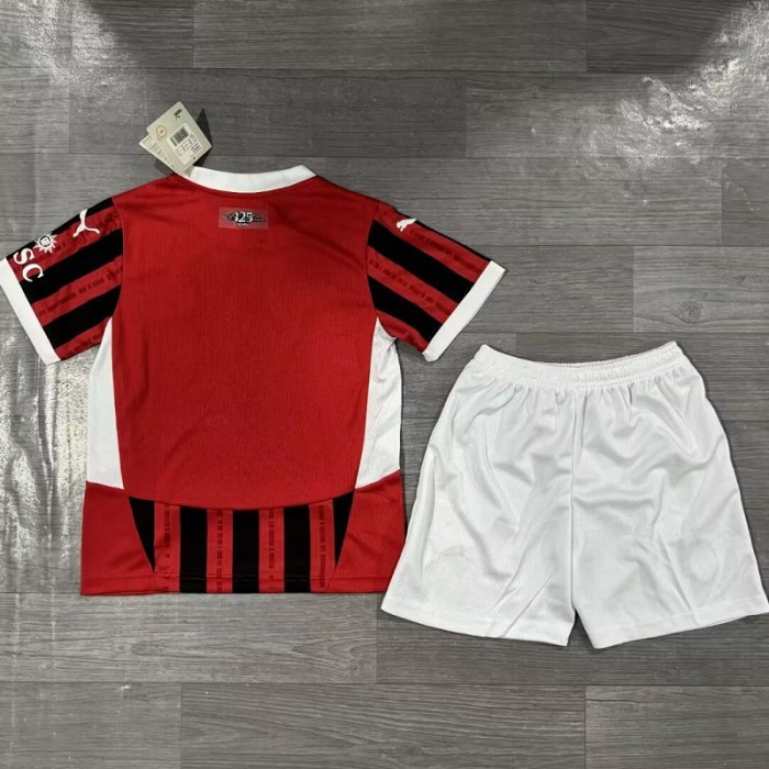 24/25 AC milan home kids kit