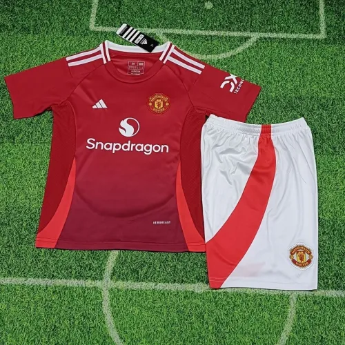 24/25 Manchester United home kids kit