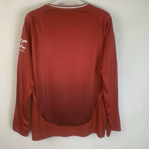 24/25 Manchester United home Long sleeve football jersey