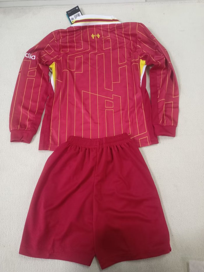 24/25 liverpool home kids kit Long sleeves