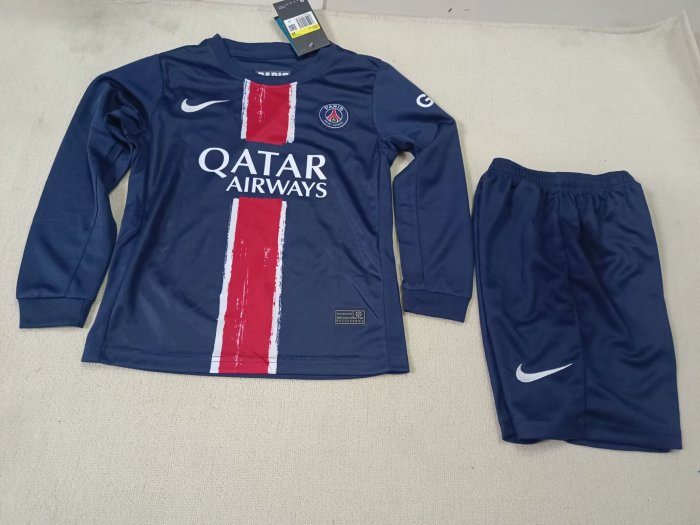 24/25 PSG home kids kit Long sleeves