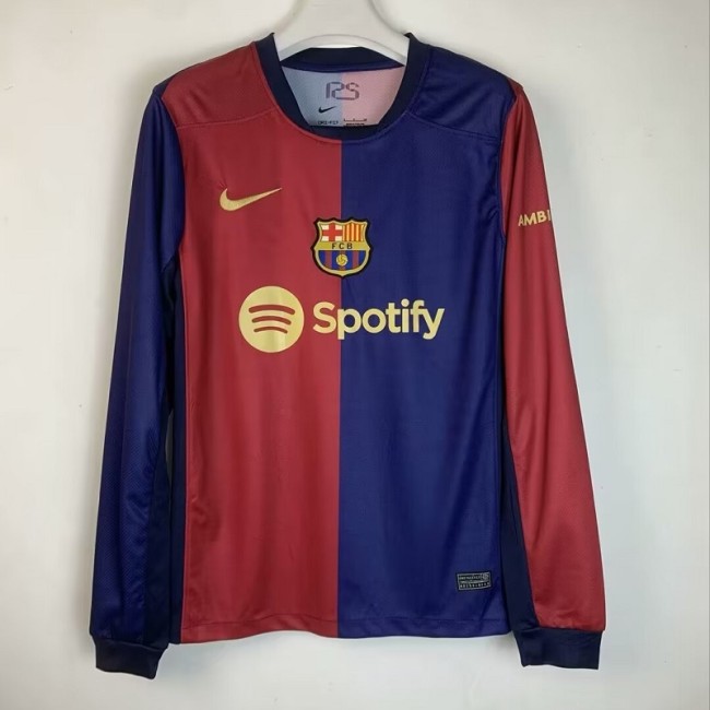 24/25 Barcelona home Long sleeve football jersey