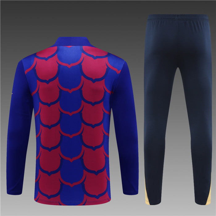 24/25 Barcelona training suit Red Blue