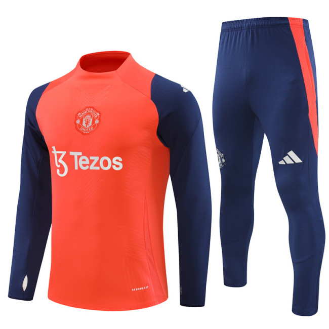 24/25 Manchester United kids orange training suit