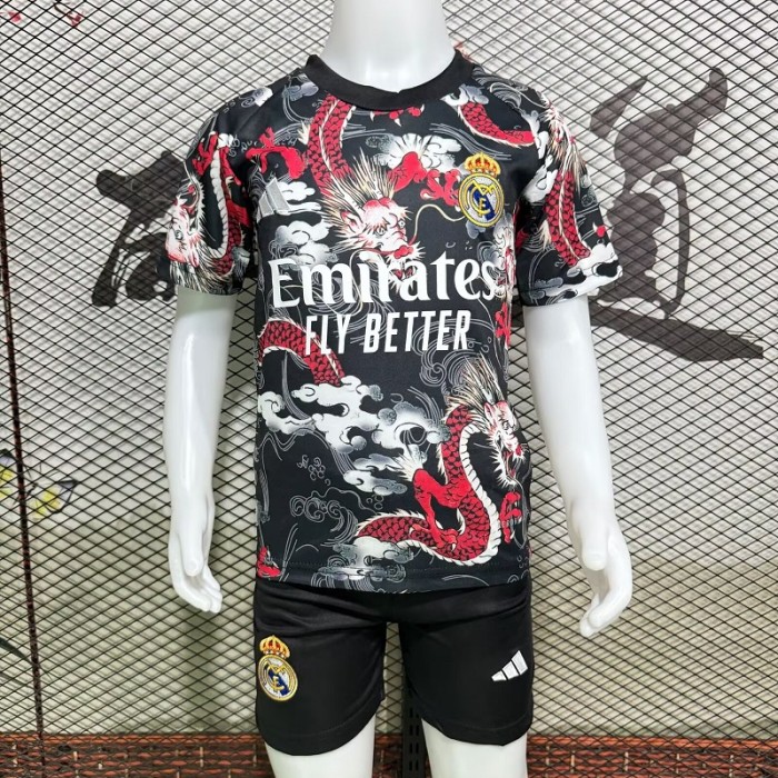 24/25 Real Madrid Red Dragon kids kit