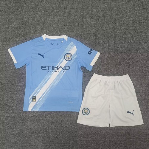 25/26 Manchester City home kids kit