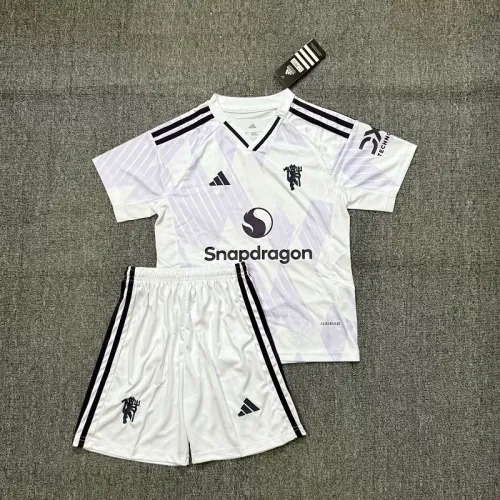 25/26 Manchester United away kids kit