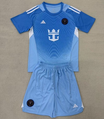 25/26 Inter Miami goalkeeper kids kit blue