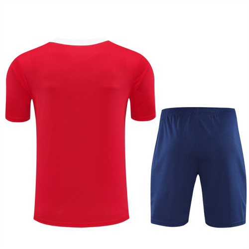 25/26 PSG short sleeved Adult training suit red