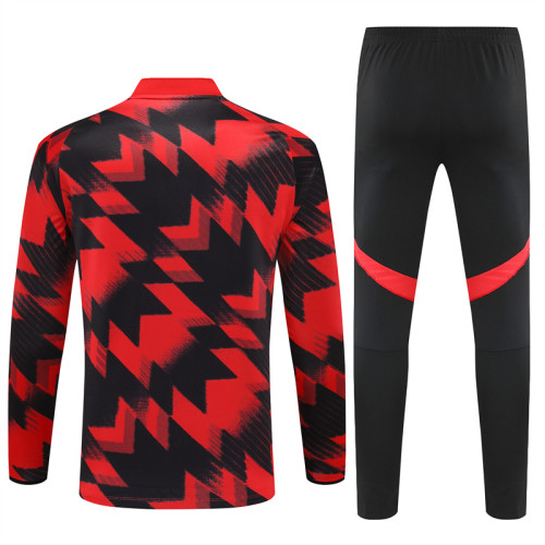 25/26 Manchester United Adult training suit black red