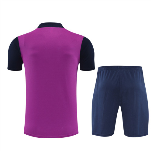 2526 Barcelona Short sleeve Adult training suit Light purple