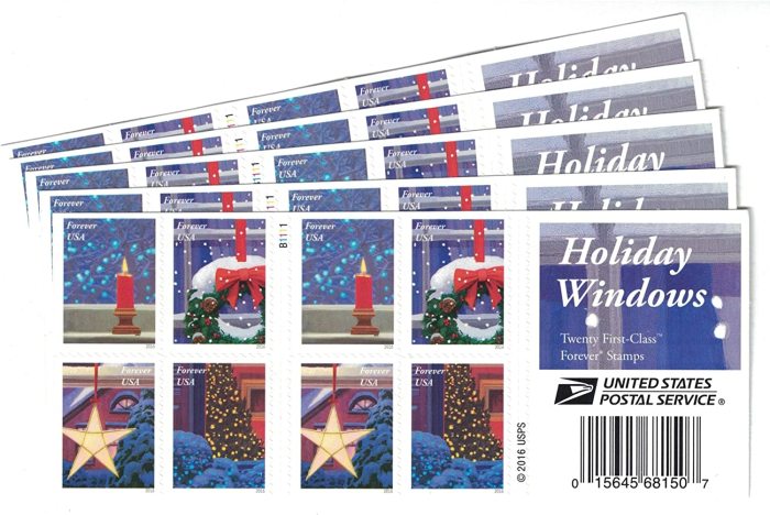 2016 Holiday Windows 5 Booklets 100pcs