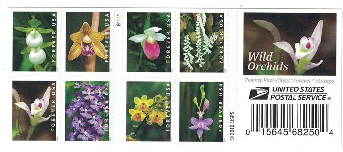 2020 Wild Orchids 5 Booklets 100pcs