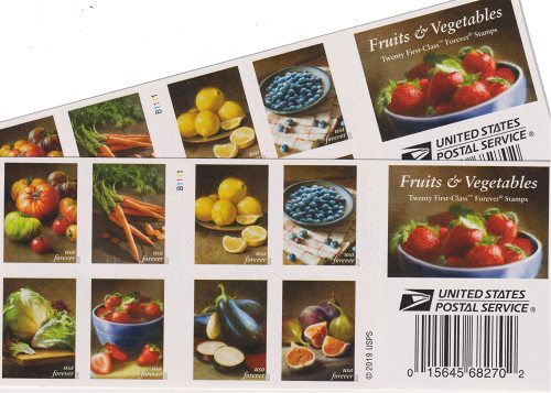 2020 Fruit and Vegetables 5 Booklets 100pcs