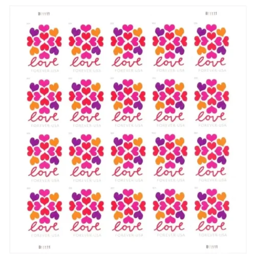 2019 LOVE  5 Booklets 100pcs
