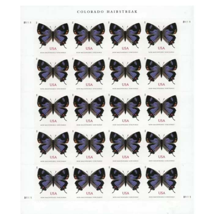 2021 Colorado Hairstreak 5 Booklets 100pcs