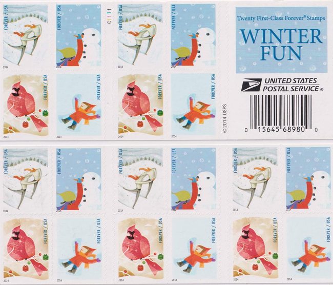 2014 Winter Fun 5 Booklets 100pcs