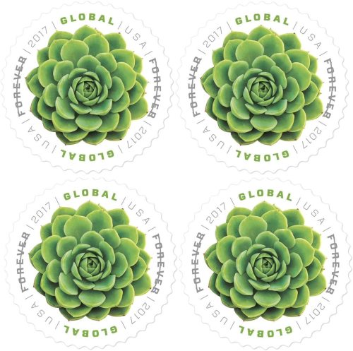 2018  Global Green Succulent 10 Booklets 100pcs