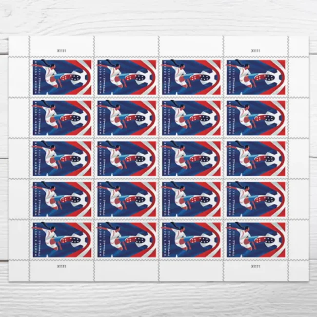 Women football 5 sheets of 20, 100 pcs 