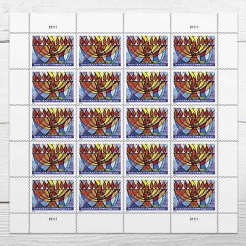 2022 Hanukkah 5 sheets of 20, 100 pcs