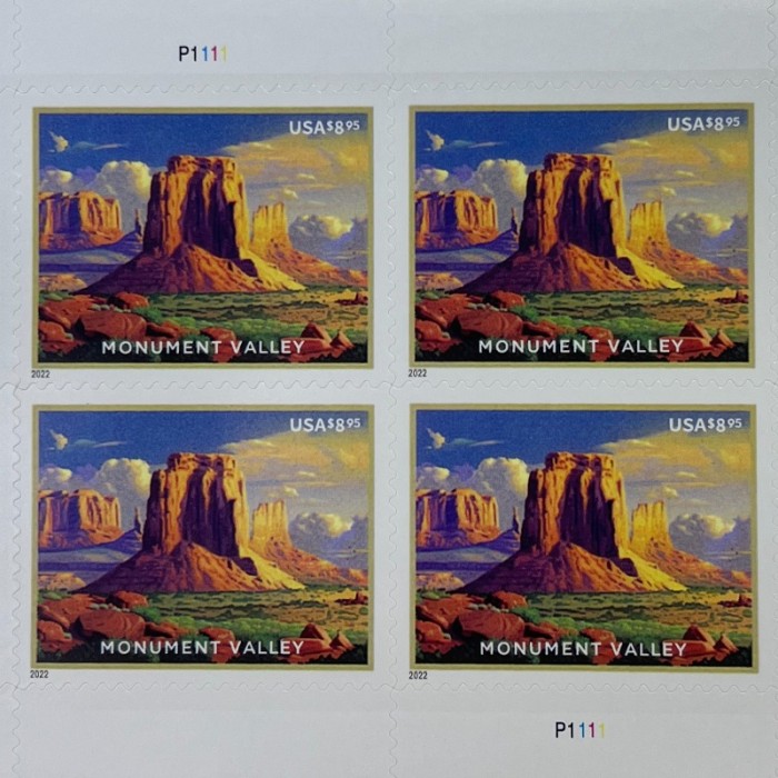Monument Valley, 5 Pane of 4pcs , $8.95, total 20pcs