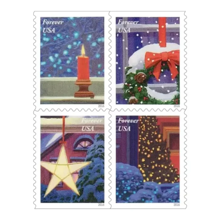 2016 Holiday Windows 5 Booklets 20pcs， 100pcs
