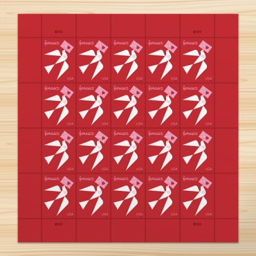 2024 LOVE 5 Sheets of 20pcs, total 100pcs