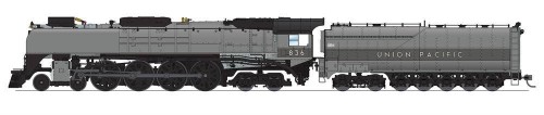 Broadway Limited #6645 Union Pacific 4-8-4 Class FEF-3 #836 TTG w/ Aluminum Paragon4 Sound/DC/DCC Smoke
