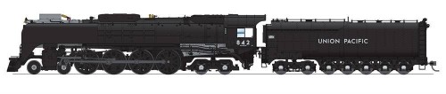 Broadway Limited #6644 Union Pacific 4-8-4 Class FEF-3 #842 Black & Graphite Paragon4 Sound/DC/DCC Smoke
