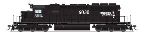 Broadway Limited #6787 EMD SD40-2 Illinois Central 6257 Operation Lifesaver Paragon4 Sound/DC/DCC