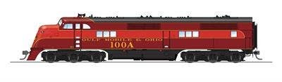 Broadway Limited #6905 GM&O EA A-unit, #100A, Late Maroon and Red Scheme, Paragon4 Sound/DC/DCC