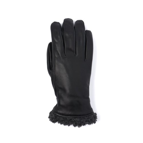 Leather Glove with Berber Cuff