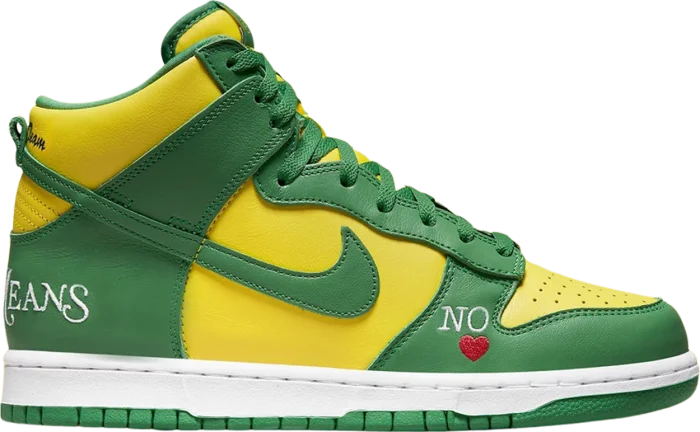 Supreme x Dunk High SB 'By Any Means - Brazil' GS DN3741-700