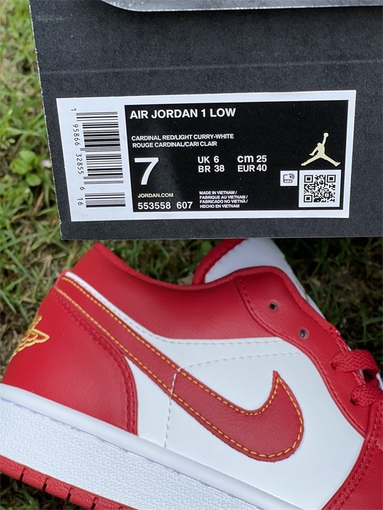 Air Jordan 1 Low 'Cardinal Red' GS