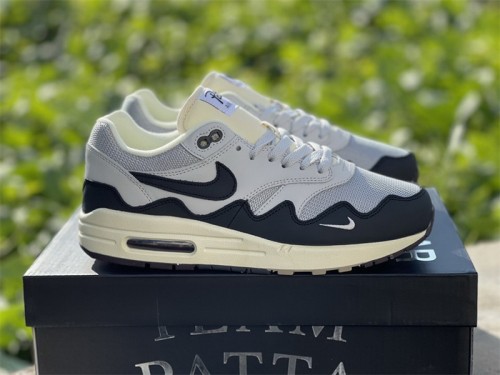 Authentic Patta x Nike Air Max 1 Black Grey