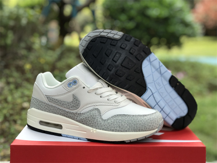 Authentic Nike Air Max 1 Safari “Summit White”Women Shoes