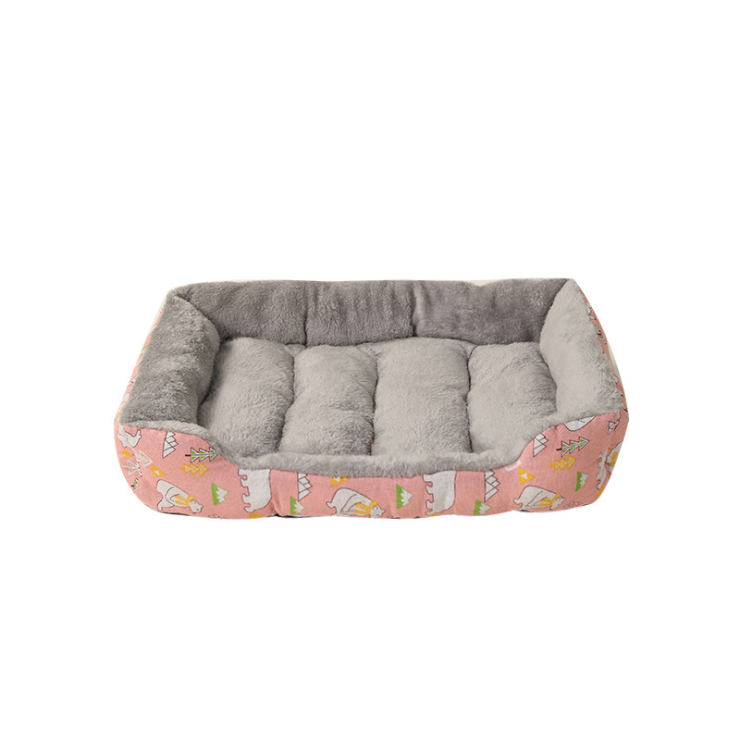 Dog Bed Sofa Puppy Cushion Mat For Cats House Super Soft Pet Kennel Washable Round Plush Fluffy Warm Sleeping Bag Cat Donut