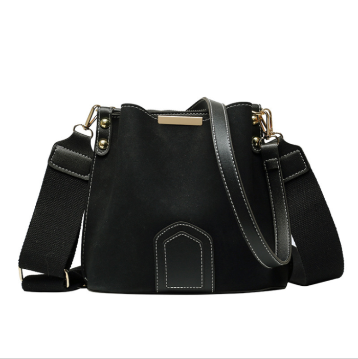 Vintage Scrub Leather Bucket Bags