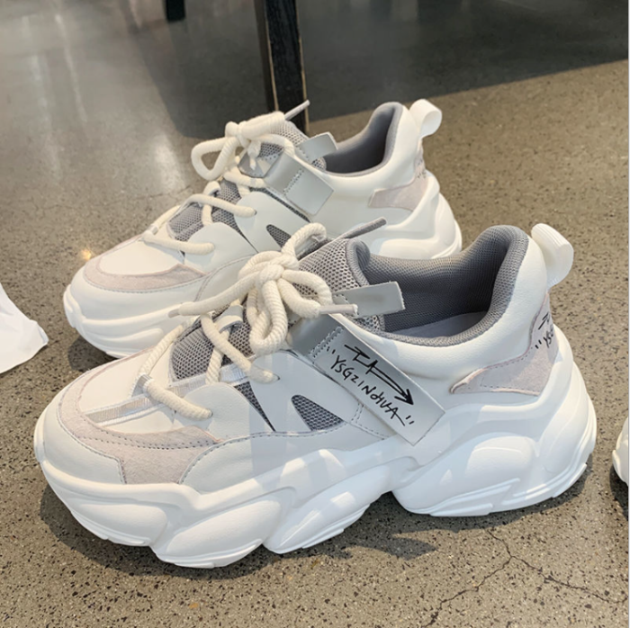 Spring Women Platform Sneakers Designers 2022 New Breathable Chunky Vulcanize Shoes