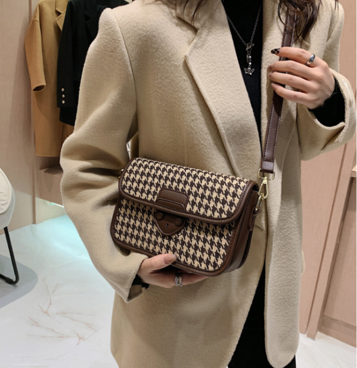 Women's Handbag 2022 Plaid Houndstooth