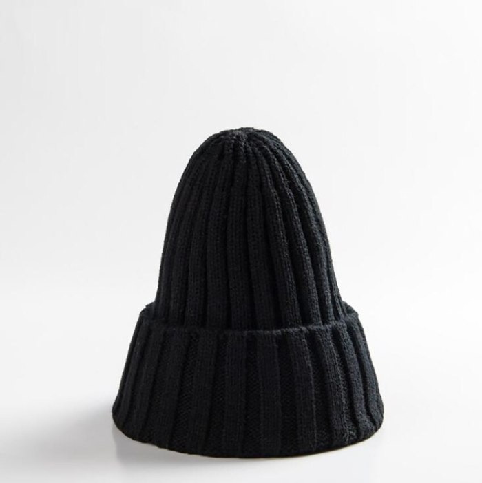 Men Women Beanie Hat Winter Wool Knitted Baggy Pull On Soft Caps