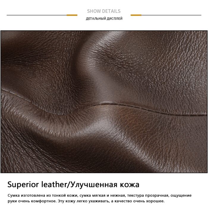 Men Messenger Shoulder Bag Leather Crossbody Sling Handbags Houlder Bag