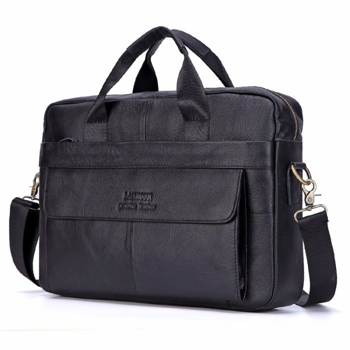 Men Messenger Shoulder Bag Leather Crossbody Sling Handbags Houlder Bag
