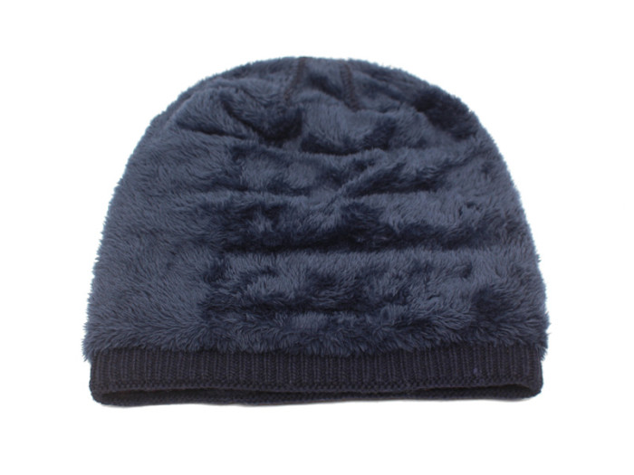 Men Women Beanie Hat Winter Wool Knitted Baggy Pull On Soft Caps
