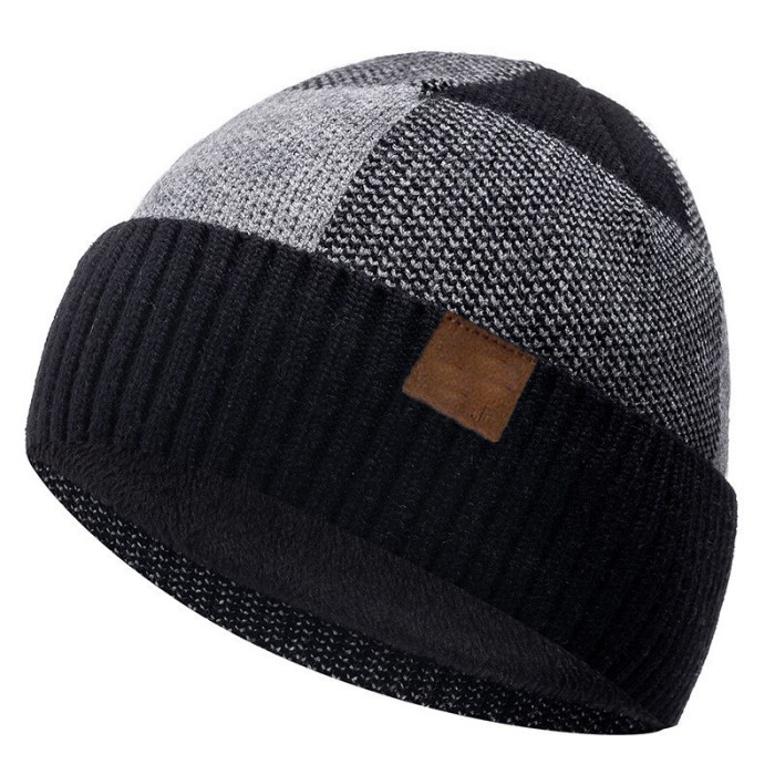 Men Women Beanie Hat Winter Wool Knitted Baggy Pull On Soft Caps