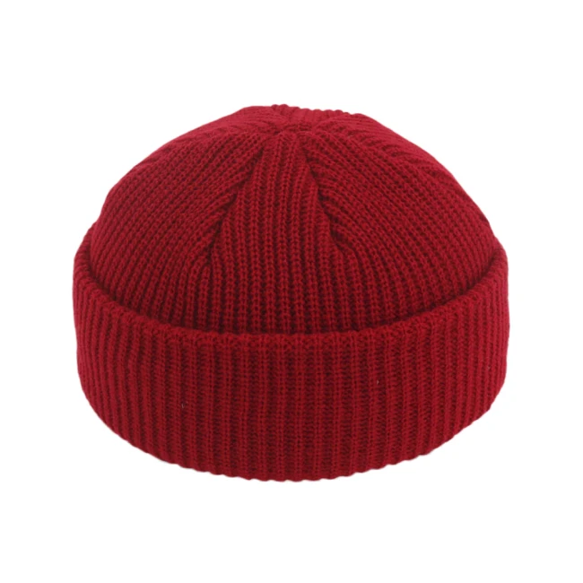 Men Women Beanie Hat Winter Wool Knitted Baggy Pull On Soft Caps